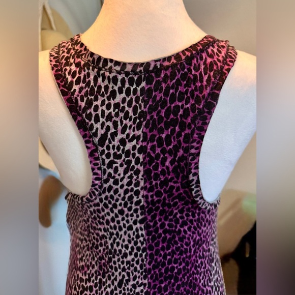 Rachel Rachel Roy-Size M Purple Animal Print Scoop Neck Maxi Dress - Picture 3 of 7